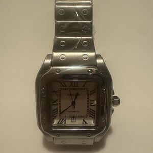 Carti Silver-Tone Roman Numeral Watch